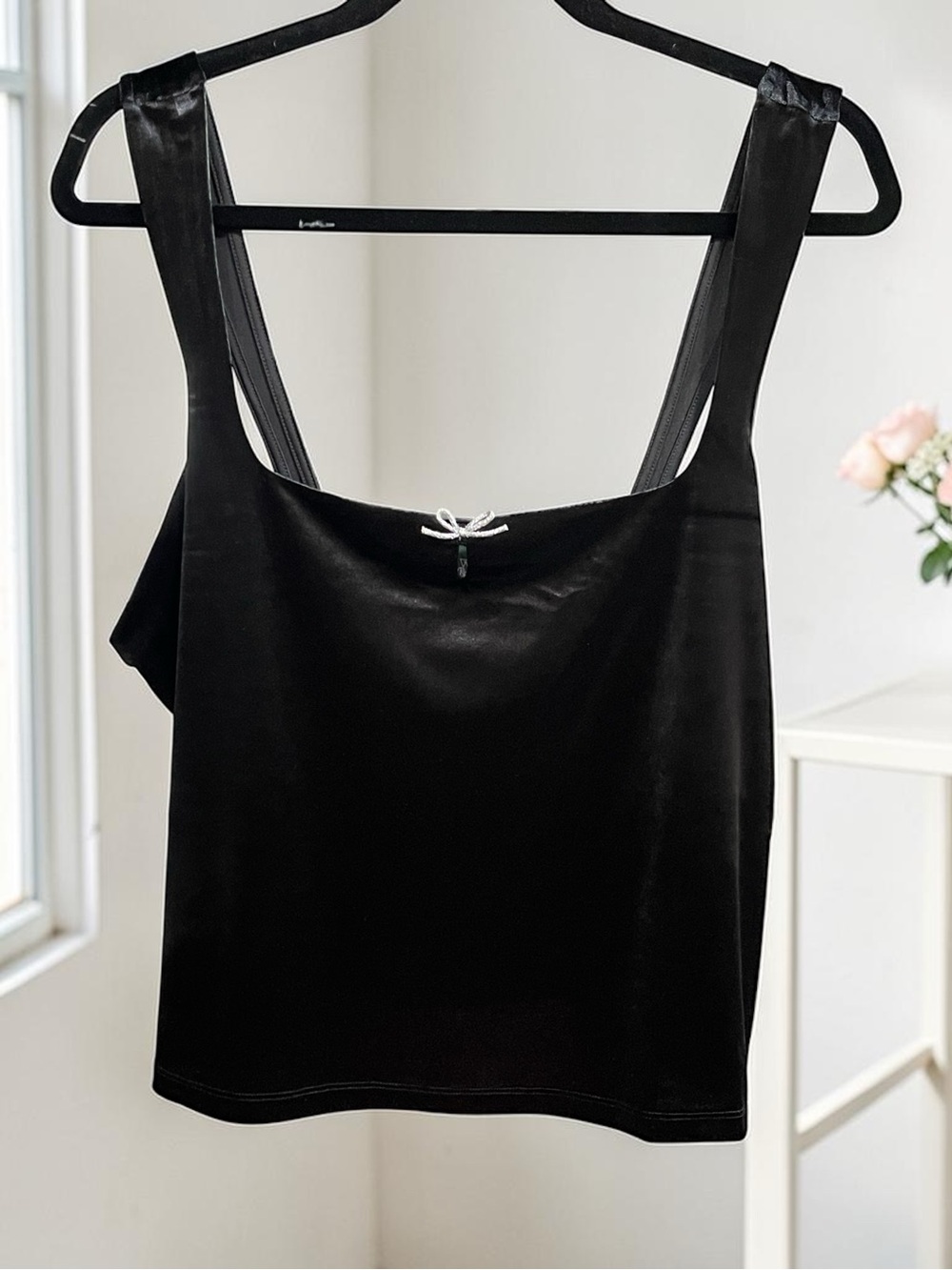 New Wild fable XXL black velvet tank top